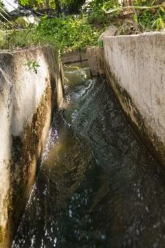 Irrigation canal Stock Photos