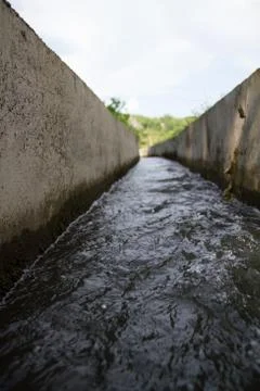 Irrigation canal Stock Photos