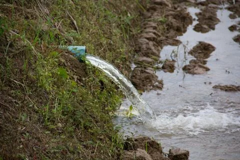 Irrigation canal Stock Photos