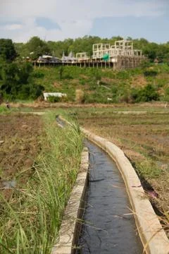 Irrigation canal Stock Photos