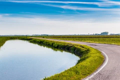 Irrigation canal Stock Photos