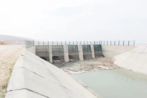 Irrigation channel Stock Photos