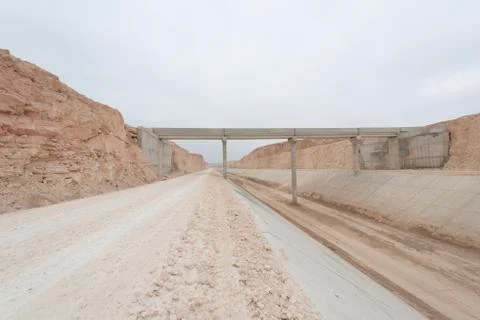 Irrigation channel Stock Photos
