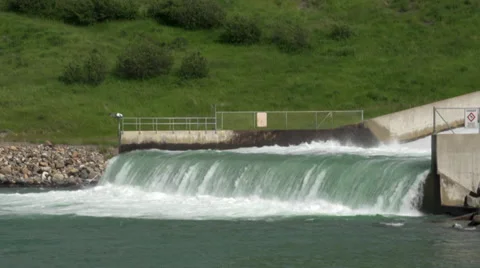 Irrigation Dam Spillway Video stock 35224638