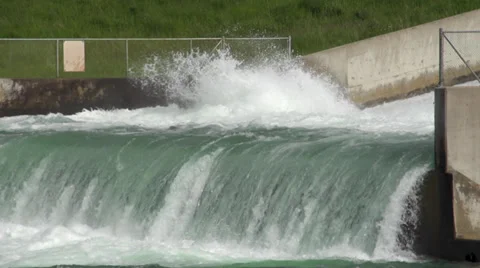 Irrigation Dam Spillway Video stock 35224670
