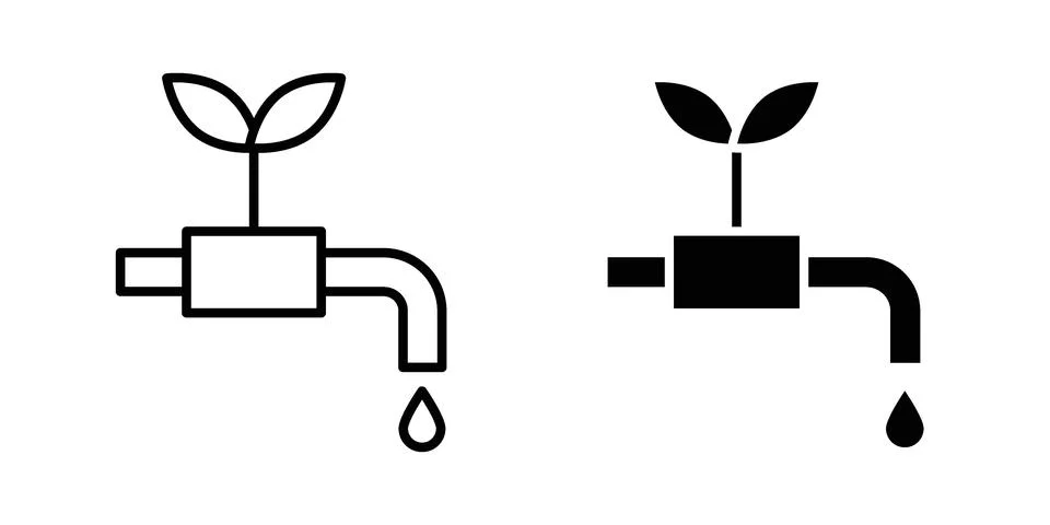 Irrigation icon vector design illustrations Stock Illustration