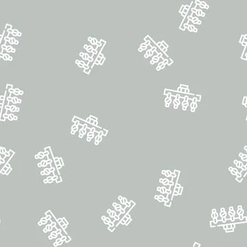 Irrigation pipeline system line vector seamless pattern Stock Illustration
