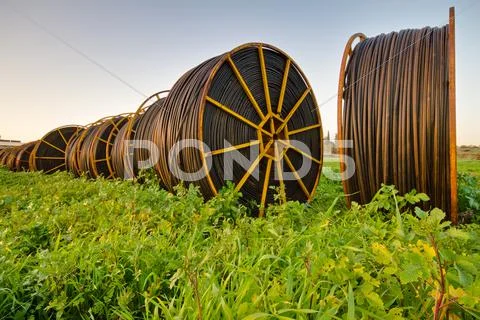 Irrigation pipes Stock Photos