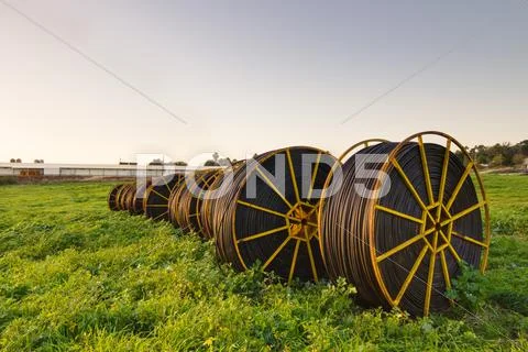 Irrigation pipes Stock Photos
