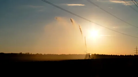 Irrigation plant in summer Stock Footage 39245522