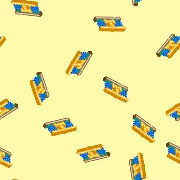 Irrigation system agri tech isometric icon seamless pattern 스톡 일러스트