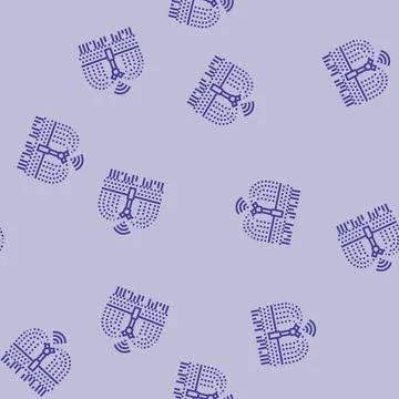 Irrigation system agri tech line seamless pattern Stock Illustration