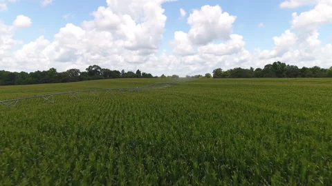 Irrigation system on farm drone Vídeos de archivo 136692011
