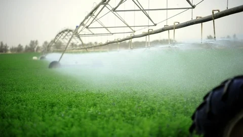 Irrigation System for farming Stock-Footage 94152886