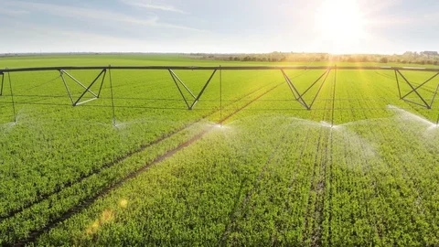 Irrigation system Stock Footage 107656687