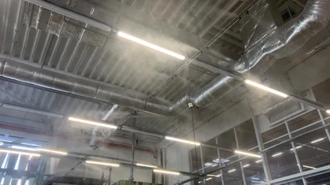 Irrigation System For Greenery In The Building Vídeos de archivo 278993891