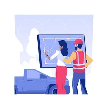 Irrigation system plan isolated concept vector illustration. イラスト素材