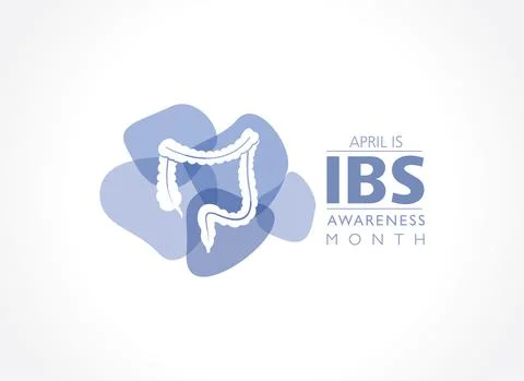 Irritable bowel syndrome (IBS) awareness month observed in April Stock Illustration