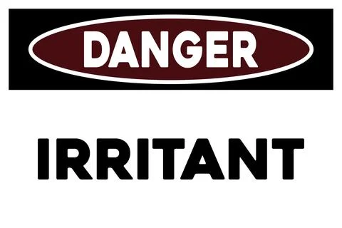 Irritant warning sign Stock Illustration