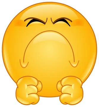 Irritated emoticon Stock Illustration