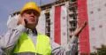 Irritated Engineer Phone Talking Decision Give Orders Construction Workers Team 4k or 4k+ Resolution