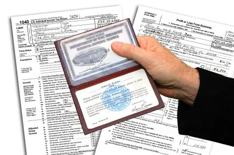 IRS Credentials Stock Photos