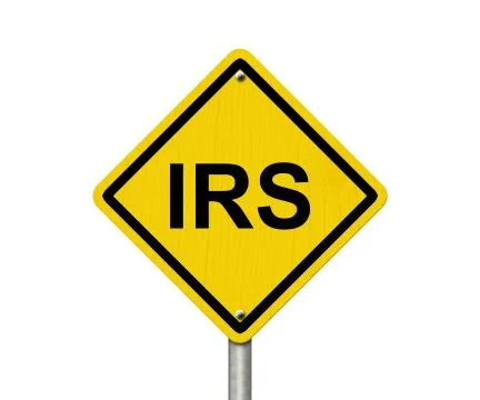 Irs warning sign Stock Illustration