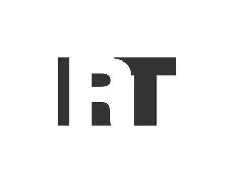 IRT logo design. Initial letter I R T bold font style for tech startups, co.. Stock Illustration
