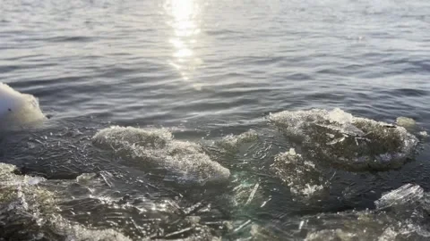 Irtysh river in spring Stock Footage 237262580