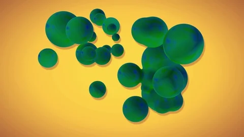 Irus COVID Fluid Motion Loop with Alpha matte 4K Stock-Footage 128638332