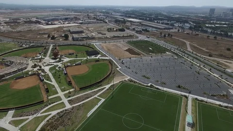 Irvine Great Park 2019 development Stock Footage 120411242