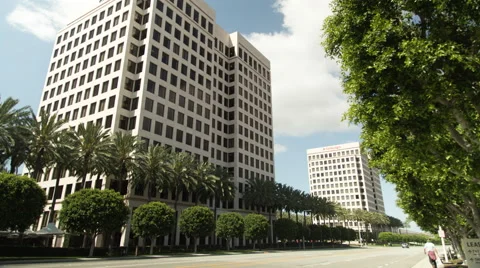 Irvine office building timelapse Stock Footage 67621124