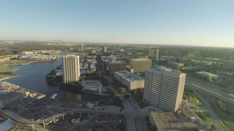 Irving Downtown Aerial  Stock Footage 79472973