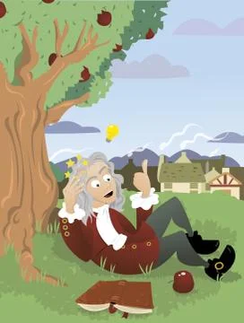 Isaac newton Stock Illustration