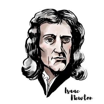 Isaac Newton Stock Illustration