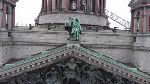 Isaac's Cathedral drone Stock Footage 145598224
