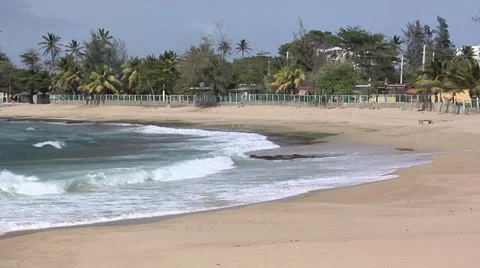 Isabela Beach North West Side Puerto Rico Stock Footage 38618483