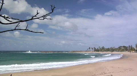 Isabela Beach North West Side Puerto Rico Stock Footage 38618508