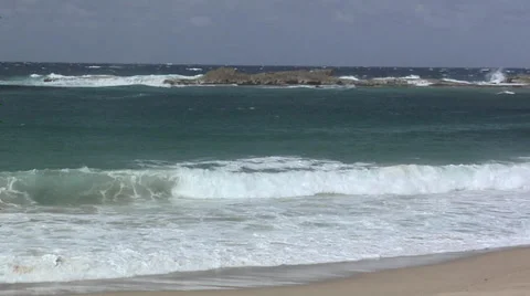 Isabela Beach North West Side Puerto Rico 스톡 동영상 38618577