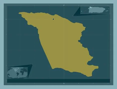 Isabela, Puerto Rico. Solid color shape Stock Illustration