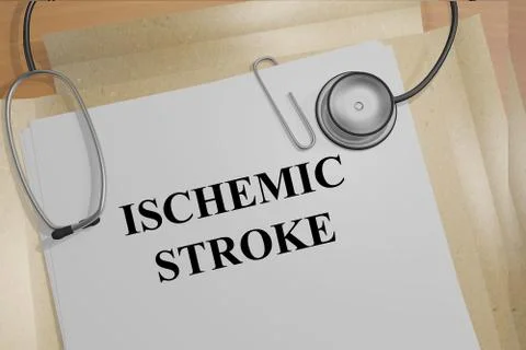 Ischemic Stroke concept Stock Illustration