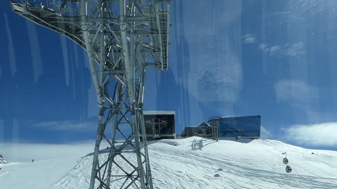 ISCHGL CABLECAR TOP STATION Stock Footage 121480195