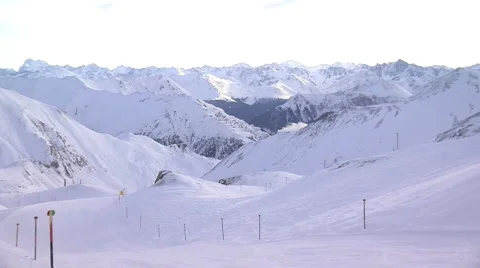 Ischgl Ski Area Stock Footage 3802626