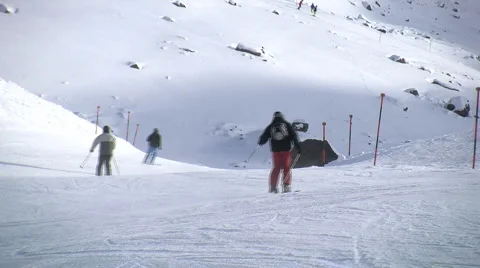 Ischgl Ski Area Stock Footage 3808266
