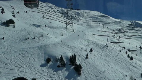 ISCHGL SKIERS ON THE HILL Stock Footage 121480127