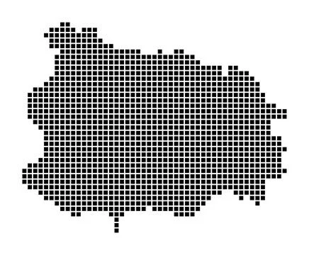Ischia map. Map of Ischia in dotted style. Borders of the island filled wit.. Stock Illustration