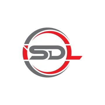 ISDL Letter monogram Initial Logo Design Template Vector Illustration. ISDL.. Stock Illustration