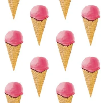 Ise Cream pattern Stock Illustration