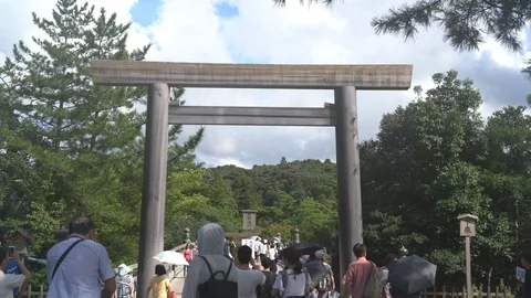 Ise jingu shrine in Mie. Stock Footage 115489807