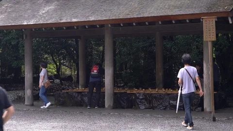 Ise jingu shrine in Mie. Stock Footage 115489945